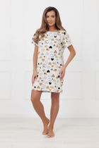 Koszula nocna damska, biała, Soraja, Italian Fashion