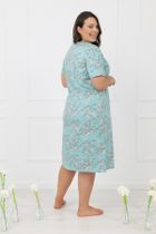 Koszula nocna damska, niebieska, Misaki, Italian Fashion