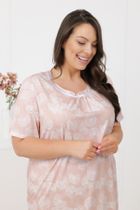 Koszula nocna damska, różowa, Ereni, Italian Fashion