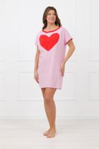 Koszula nocna damska, różowa, Sabrina, Italian Fashion