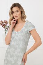Koszula nocna damska, zielona, Perla, Italian Fashion