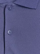 Koszulka polo chłopięca z krótkim rękawem, niebieska, 4F