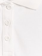 Koszulka polo dziewczęca z krótkim rękawem, biała, 4F