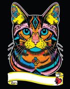 Kot Europejski. Kolorowanka welwetowa A4