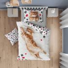 Kotek, 2-częściowy komplet pościeli bawełnianej, 140-200 cm