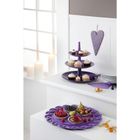 Koziol, talerz na ciasto, Amadeus, srebrny