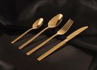 Kulig, widelec obiadowy, Piano Shiny, gold, 3 szt.