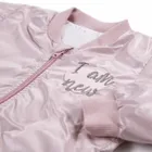 Kurtka bomberka dziewczęca, różowa, I am new, Eevi