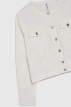 Kurtka damska, biała, Moodo