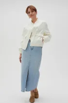 Kurtka damska, biała, Moodo