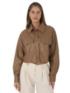 Kurtka damska, brązowa, May By Shining Star