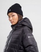 Kurtka damska z kapturem, ocieplana, czarna, Champion