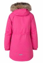 Kurtka dziewczęca z kapturem, różowa, Lenne