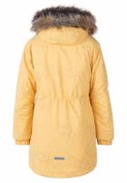 Kurtka dziewczęca z kapturem, żółta, Lenne