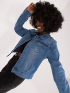 Kurtka jeansowa damska, niebieska, Vivid