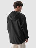 Kurtka męska z kapturem, czarna, 4F