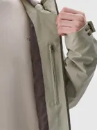 Kurtka męska z kapturem, ecru, 4F