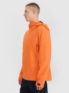Kurtka męska z kapturem, pomarańczowa, 4F