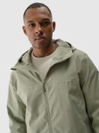 Kurtka męska z kapturem, zielona, 4F