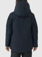 Kurtka narciarska chłopięca z kapturem, granatowa, 4F