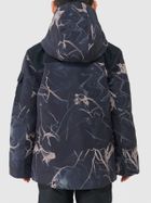 Kurtka narciarska chłopięca z kapturem, ocieplana, granatowa, 4F