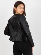 Kurtka ramoneska damska, czarna, Vinceotto