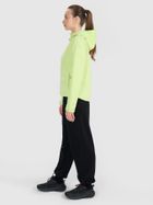 Kurtka softshell damska z kapturem, żółta, 4F