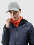 Kurtka trekkingowa damska z kapturem, granatowa, 4F