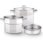 Lamart, garnek do gotowania makaronu i na parze, LT 1067, 22 cm, 6l