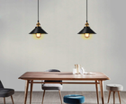 Lampa wisząca Retro, czarna