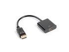 Lanberg, adapter, AD-0009-BK, DisplayPort M - HDMI F, 0,10m, czarny