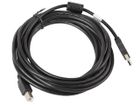 Lanberg, kabel USB 2.0 Typu A M - USB 2.0 Typu B M, 5m, czarny