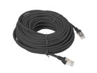 Lanberg, patchcord, kat. 5e, UTP, 20m, czarny