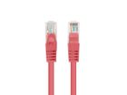 Lanberg, patchcord, kat. 6, UTP, 0,25m, czerwony, 10 szt.
