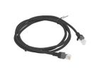 Lanberg, patchcord, kat. 6, UTP, 1,5m, czarny, 10 szt.
