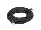 Lanberg, patchcord, UTP, PCU5-10CC-0500-BK, RJ45 - RJ45, 5m, UTP, kat. 5e, czarny
