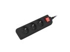 Lanberg, przedłużacz, 1,5 m, PS1-03E-0150-BK