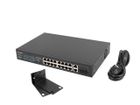 Lanberg, switch, RACK 19" 16X 100MB POE+/2X COMBO GIGABIT, 150W, NIEZARZĄDZALNY, RSFE-16P-2C-150