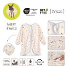 Lassig, Happy Fruits, fartuch z długim rękawem, wodoodporny, light blue