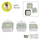 Lassig, Happy Fruits, Lemon, snackbox ze stali nierdzewnej, pojemnik na przekąski, 3 szt.