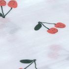 Lassig, Happy Fruits, pieluszka bambusowa, otulacz, cherry, 80-80 cm, 3 szt.