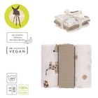 Lassig, Little Mateys, pieluszka muślinowa, otulacz z biobawełny, royal blue, 60-60 cm, 3 szt.