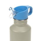 Lassig, Sunny Explorer, bidon ze stali nierdzewnej, Green/Blue, 500 ml