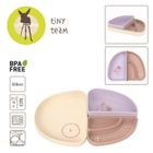 Lassig, Tiny Team, zestaw silikonowych naczyń, kotek, 3 szt.