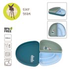 Lassig, Tiny Team, zestaw silikonowych naczyń, piesek, 3 szt.