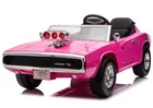 Lean Cars, Dodge Charger R/T, pojazd na akumulator, DLS-K12 24V7Ah, różowy