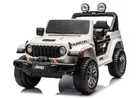 Lean Cars, Jeep Rubicon, pojazd na akumulator 4-4, DK-JWR556 4-200W 24V, biały