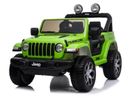 Lean Cars, Jeep Rubicon, pojazd na akumulator 4-4, zielony