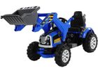 Lean Cars, koparka, pojazd na akumulator, niebieski