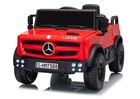 Lean Cars, Mercedes Unimog, pojazd na akumulator, HM7588 6V4Ah, czerwony